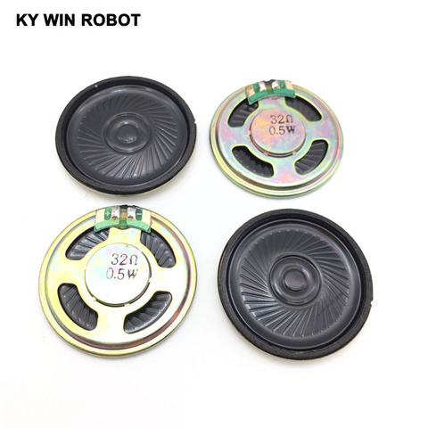 5pcs/lot New Ultra-thin speaker 32 ohms 0.5 watt 0.5W 32R speaker Diameter 40MM 4CM thickness 5MM ► Photo 1/6