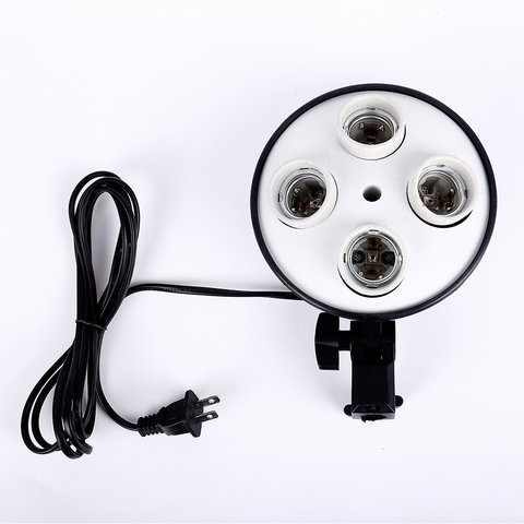 CY ceramics Photography 4 in 1 E27 Base Socket Light Lamp Bulb Holder Adapter for Photo Video Studio Softbox factory Outlet ► Photo 1/6