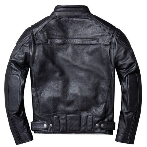 Vintage Genuine Leather Jacket Men Black Pilot Air Force Flight Motorcycle Biker Real Cow Jackets Coats Plus Size 4XL jaqueta ► Photo 1/1