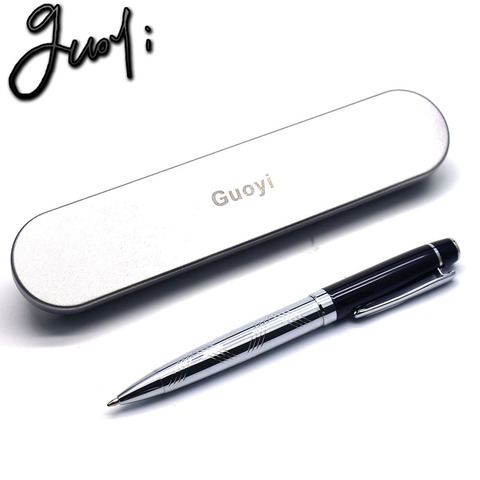 Guoyi C001 G2 424 Ballpoint pen Heavy feel Metal high-end business office gifts and corporate logo customization signature pen ► Photo 1/6