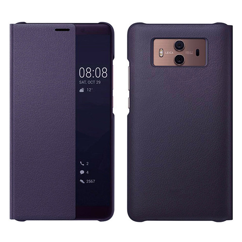 Smart View Flip Cover Leather Phone Case For Huawei Mate 10 Pro Mate10 10pro Mate10pro Luxury Magnetic Case Shockproof 360 ► Photo 1/6