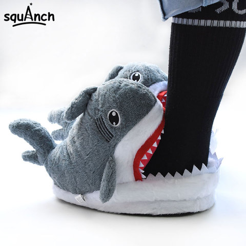 Shark Slippers Funny Cute Winter Animal Shoes Adult Unisex Couple Women Men Party Fashion Sneakers Carnival Holidays Kigurumis ► Photo 1/6