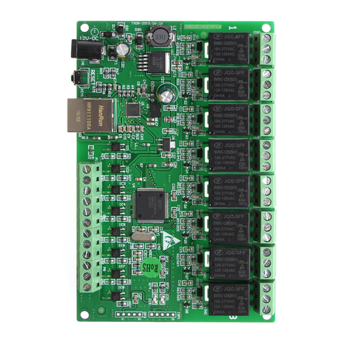 8 Channel Relay Network IP Relay Web Relay Dual Control Ethernet RJ45 interface #Aug.26 ► Photo 1/6