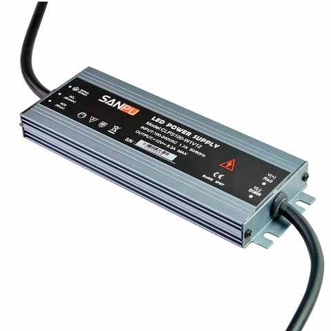 Ultra-thin IP67 Waterproof Power Supply DC 12V 24V Lighting Transformer 60/100/120/150/200/250/300W LED Driver For LED Strip ► Photo 1/6