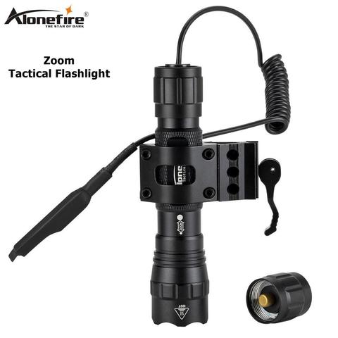 AloneFire tk503 Tactical IR Led Hunting Light Zoomable Infrared Radiation Night Vision Flashlight+20mm Rail Scope Mount ► Photo 1/6