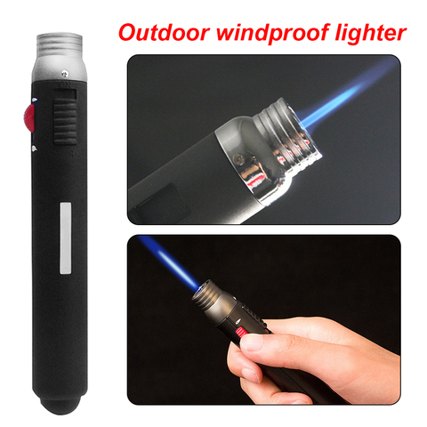 1pc Welding torch Pen Outdoor Lighter Jet Flame Butane Gas Refill Lighter Welding Soldering Torch Pen 165 x 25 x 20 ► Photo 1/6