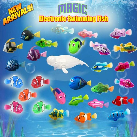 2022 New Funny Swimming Electronic fish Activated Battery Powered fishes Toy fish Pet for Fishing Tank Decorating toys ► Photo 1/6