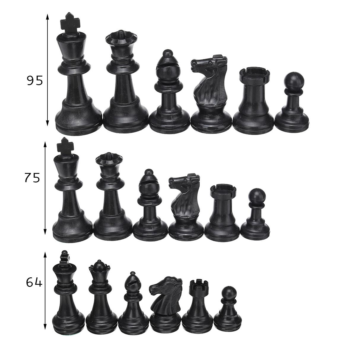 32pcs/set Chess Pieces Plastic King Chessmen Kids Entertainment Games OO 