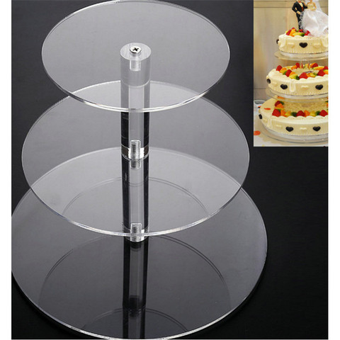3/4/5 Tier Crystal Acrylic Cake Stand Round Cupcake Holder Shelf Wedding Birthday Party Cup Cake Display Stands Decorating Tools ► Photo 1/1