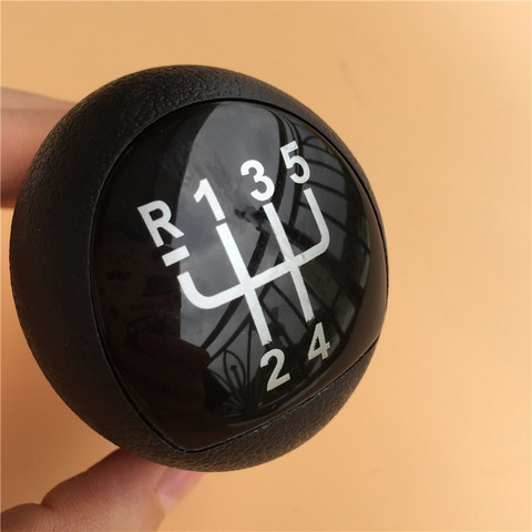 New 5 Speed Car Gear Shift Knob Head for 2006 2007 2008 Renault Clio Kangoo Black Cool Gear Shift Lever Handle Cover ► Photo 1/6
