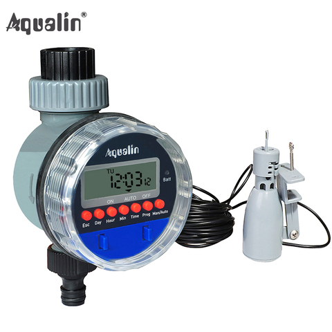 Garden Automatic Ball Valve Water Timer Home Waterproof Watering Timer Irrigation Controller 21026A and Rain Sensor 21103#21026R ► Photo 1/6