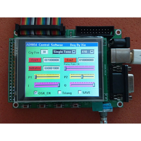 AD9854 DDS signal generator module STM32TFT touch screen control frequency rotary encoder ► Photo 1/3