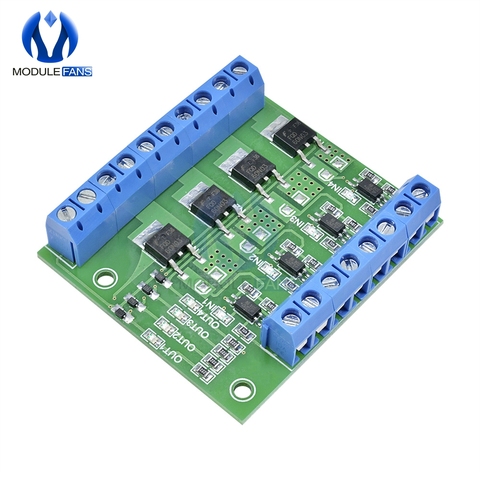 MOS FET F5305S 4 Channels Pulse Trigger Switch Controller PWM Input Steady for Motor LED 4 Way 4ch 4 way Diy Electronic Module ► Photo 1/6