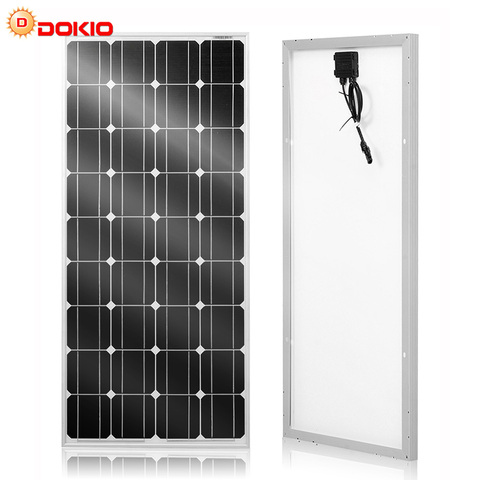 Dokio Brand Solar Panel China 100W Monocrystalline Silicon 18V celulas solares silicio Top quality Solar battery  solar charger ► Photo 1/6