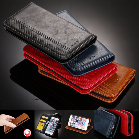 Case For Samsung A6 A7 A8 2022 A520 A810 A710 A510 S8 S9/PLUS S7Cover Leather Flip Wallet Magnetic Cover With Card Holder Book ► Photo 1/6
