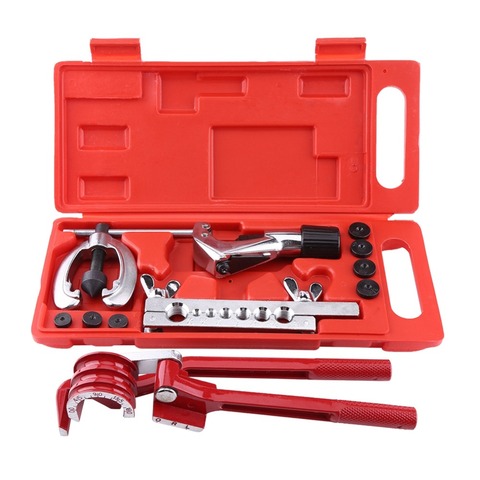 11pc Pipe Flaring Kit Brake Fuel Tube Repair Flare Kit With Cutter Bending Tool Set for 1/4inch 5/16inch and 3/8inch pipe ► Photo 1/6
