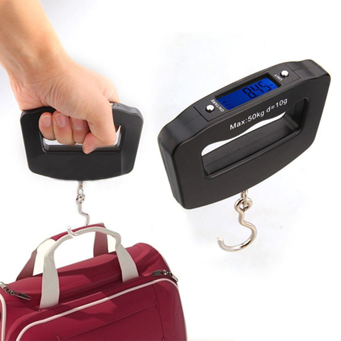 Digital Luggage Weight Scale 50Kg High Precision Portable Electronic Weighing  Scale Handheld Suitcase Hanging Scale