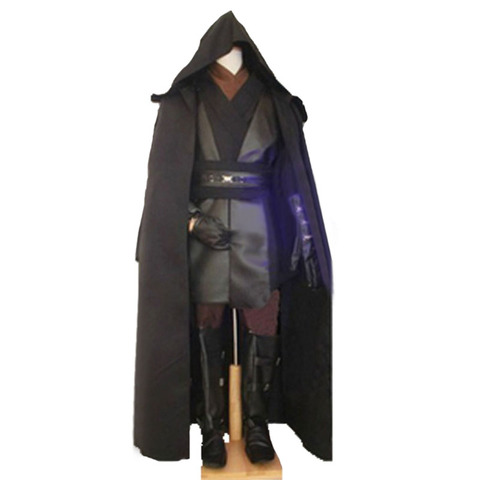 Custom Made Adult Star Wars Costume Anakin Skywalker Cosplay Halloween Carnival Party Costume With Gloves and gloves ► Photo 1/2