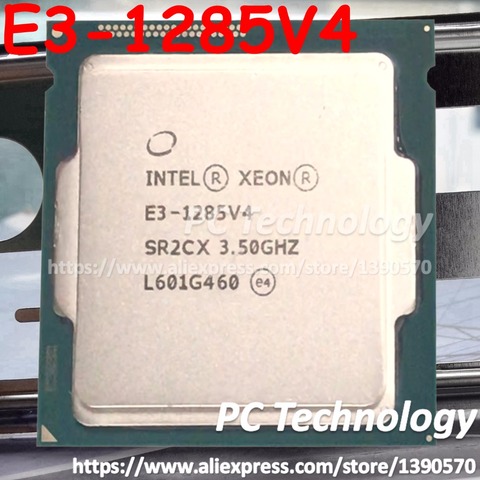 Original Intel Xeon E3-1285V4 CPU 3.50GHz 6M LGA1150 Quad-core Desktop E3-1285 V4 processor Free shipping E3 1285 V4 E3 1285V4 ► Photo 1/3