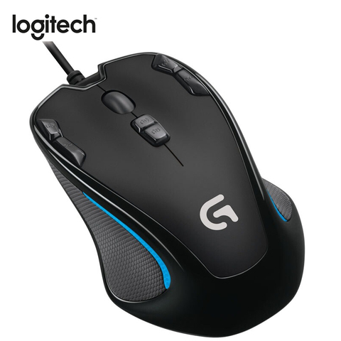 Logitech G300S Wired Gaming Mouse Designed for MMO Mouse 2500DPI 9 Rechargeable Programmable Buttons for Laptop PC Mouse Gamer ► Photo 1/6