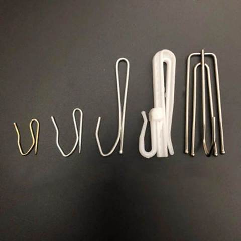 1 Pack Of Ten Metal HookS 4Prongs Hook Pleated Matching  Hook/ Paired With Other Products Metal Stainless Steel Curtain CP056T3 ► Photo 1/6