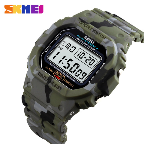 SKMEI 1471 Waterproof Luminous Digital Watch Military Sports Men