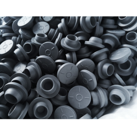 100pcs 20mm  Grey Color Butyl Rubber Stopper Medical Rubber for Vials Rubber Self Sealing Injection Vials Stopper Rubber Cap ► Photo 1/4