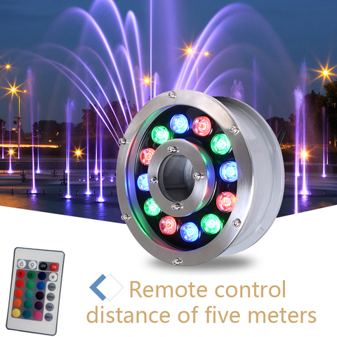 Led fountain light 6w 9w 12w 18w Led Pool Light Free AC12V AC24V Underwater Lights Fountains Waterproof Ip68 ► Photo 1/6