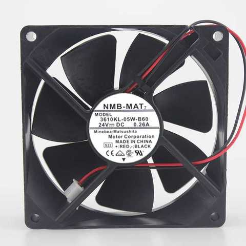 Fan 24V For NMB 9225 3610KL-05W-B60 0.26A inverter dual ball bearing cooling fan 92*92*25mm ► Photo 1/2