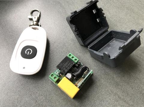 Universal AC 220 V   1 channel  RF  mini Wireless Remote  Control  Receiver  & Transmitter  315 mhz or 433  mhz power on/off ► Photo 1/4