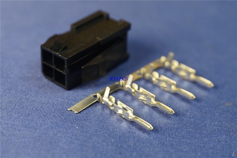 5 Sets 4.2 mm 4 PIN Plug Housing PC computer EPS CPU ATX 4Pin 2x2 P Power Connector Shell Crimp Terminal Contact Pin Female ► Photo 1/2