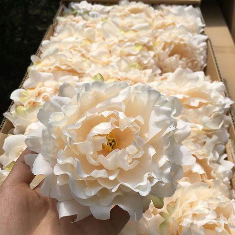 20pcs/lot Artificial Peony Flower Head Wedding Party Christmas Decoration DIY Silk Flower Wall Background Decor Accessories ► Photo 1/6