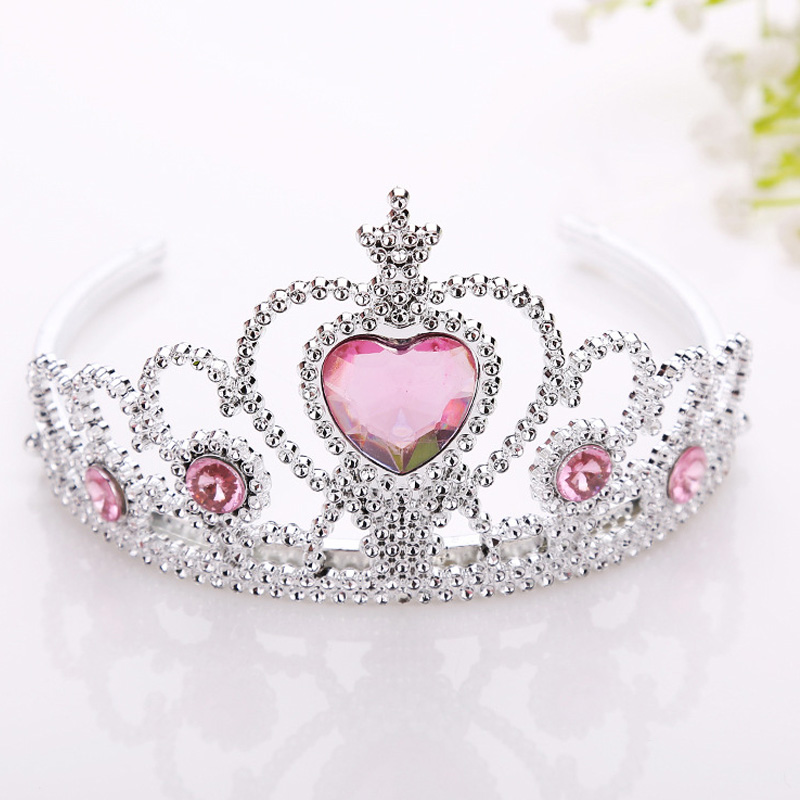 Girls Rhinestone Hair Band Crown Prom Princess Tiara Cute Hoop Gifts Hair Decor