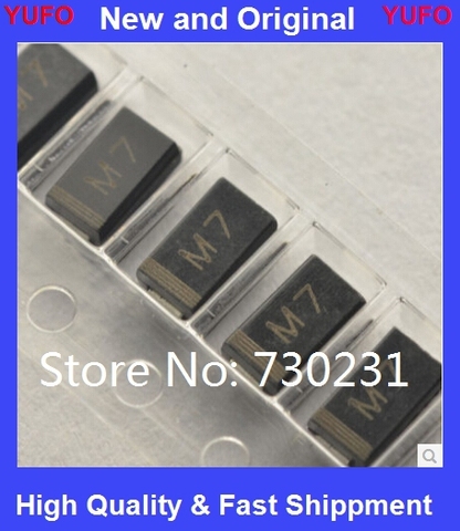 100PCS DIODE M7 1N4007 SMD 1A 1000V IN4007 Rectifier Diode free shipping ► Photo 1/1