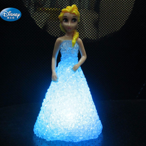 Frozen Elsa  Action Princess crystal doll with LED light  girl Anna Toy Figures ► Photo 1/5