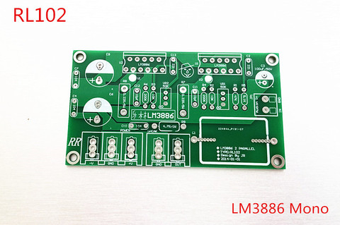 pcb board only hifi jeff rowland  two parallel btl mold lm3886  2 parallel Jeff Rowland  mono amplifier board  lm3886 amplifier ► Photo 1/1