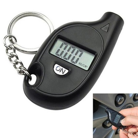 Professional Universal Accurate Digital Tire Tyre Air Pressure Gauge Tester Keychain for Car Truck Bicycle 3-150psi New ► Photo 1/6