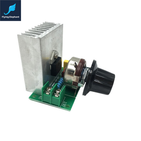 220V AC Voltage Regulator 50-220V 40A 3800W Dimmer SCR  for Lamps Speed Voltage Temperature Control ► Photo 1/4