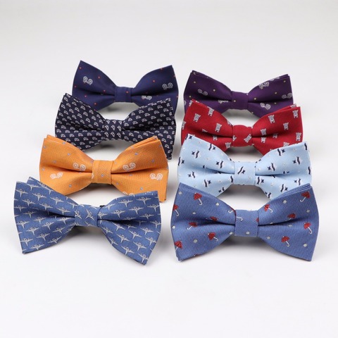 Children Man Fashion Polyester Bow Tie Kid Classical Bowties Umbrella Car Fish Aircraft Bicycle Butterfly Party Pet Bowtie Ties ► Photo 1/4