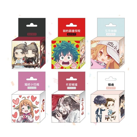 1.5cm*5m New Japan Anime Cartoon Game Characters Washi Tape Adhesive Tape DIY Scrapbooking Sticker Label Masking Tape ► Photo 1/5