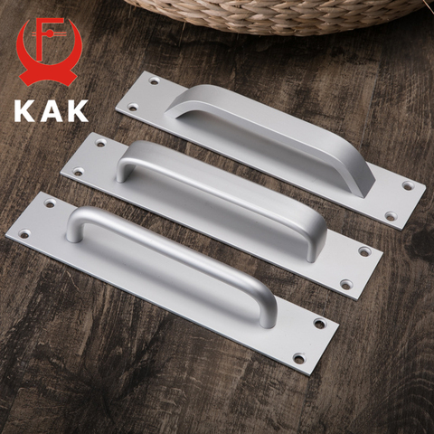 KAK Aluminium Alloy Black Door Handles Balcony Bedroom Kitchen Door Pulls Silver White Furniture Handle Door Hardware ► Photo 1/6