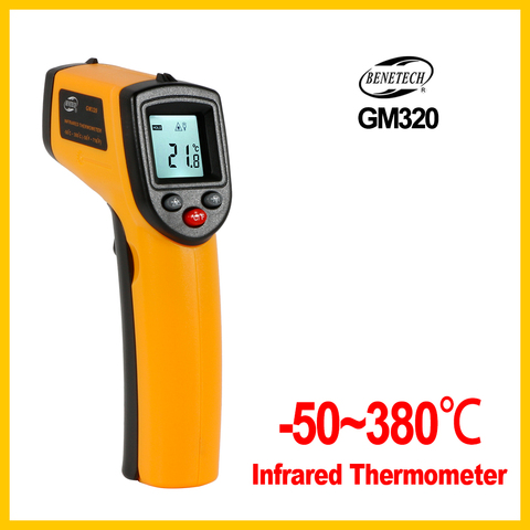 Digital Infrared Thermometer Non Contact Pyrometer IR Laser Point Gun with Backlight -50~400degree GM320 -BENETECH ► Photo 1/6