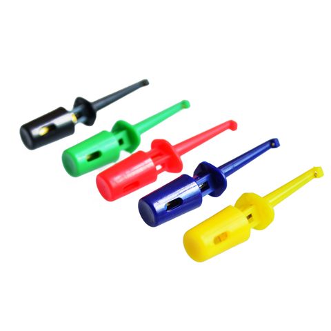 10PCS 1.7'' Multimeter Lead Wire Kit Test Hook Clip Grabbers Test Probe SMT / SMD IC D20 Cable Welding ► Photo 1/1