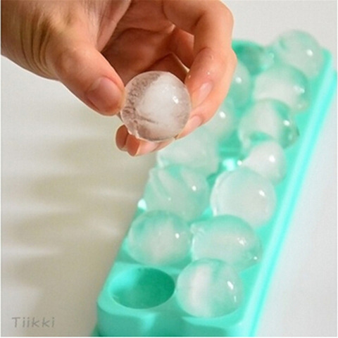 Plastic Molds Ice Tray 14 Grid 3D Round Ice Molds Home Bar Party Use Round  Ball Ice Cube Makers Kitchen DIY Ice Cream Moulds - Price history & Review