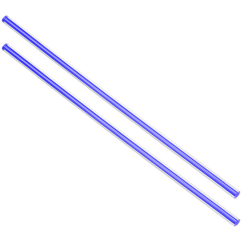 Uxcell New Hot 2pcs 6mm Dia 250mm Length Straight/Spiral Line Dark Blue/Light Blue Solid Acrylic Plexiglass Round Rod PMMA Bar ► Photo 1/6