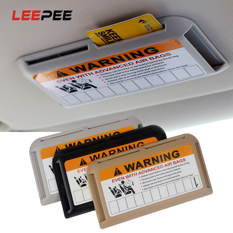 LEEPEE Car-styling Auto Sun Visor Organizer for Temporary Parking Phone Number Clip High-Speed IC Card Holder Stowing Tidying ► Photo 1/6