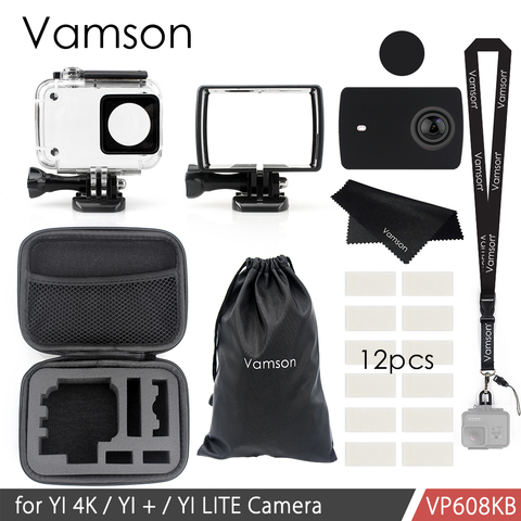Vamson for Yi 4k/yi 4k+/yi lite 40m Waterproof Case Protective Housing Case Diving For Xiaomi for Yi 2 4K Sport Camera 2 VP608K ► Photo 1/6