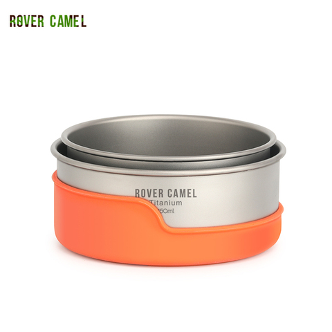 Rover Came Outdoor Titanium Bowl Camping Bowl Pan Pot Tableware Cookware 400ml-450ml ► Photo 1/5