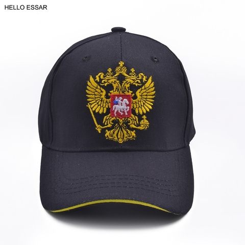New Women Gold Color Double-headed Eagle Pattern Baseball Hat Russian emblem Hot Men Best Outdoor Sports Baseball Cap CP1040 ► Photo 1/6