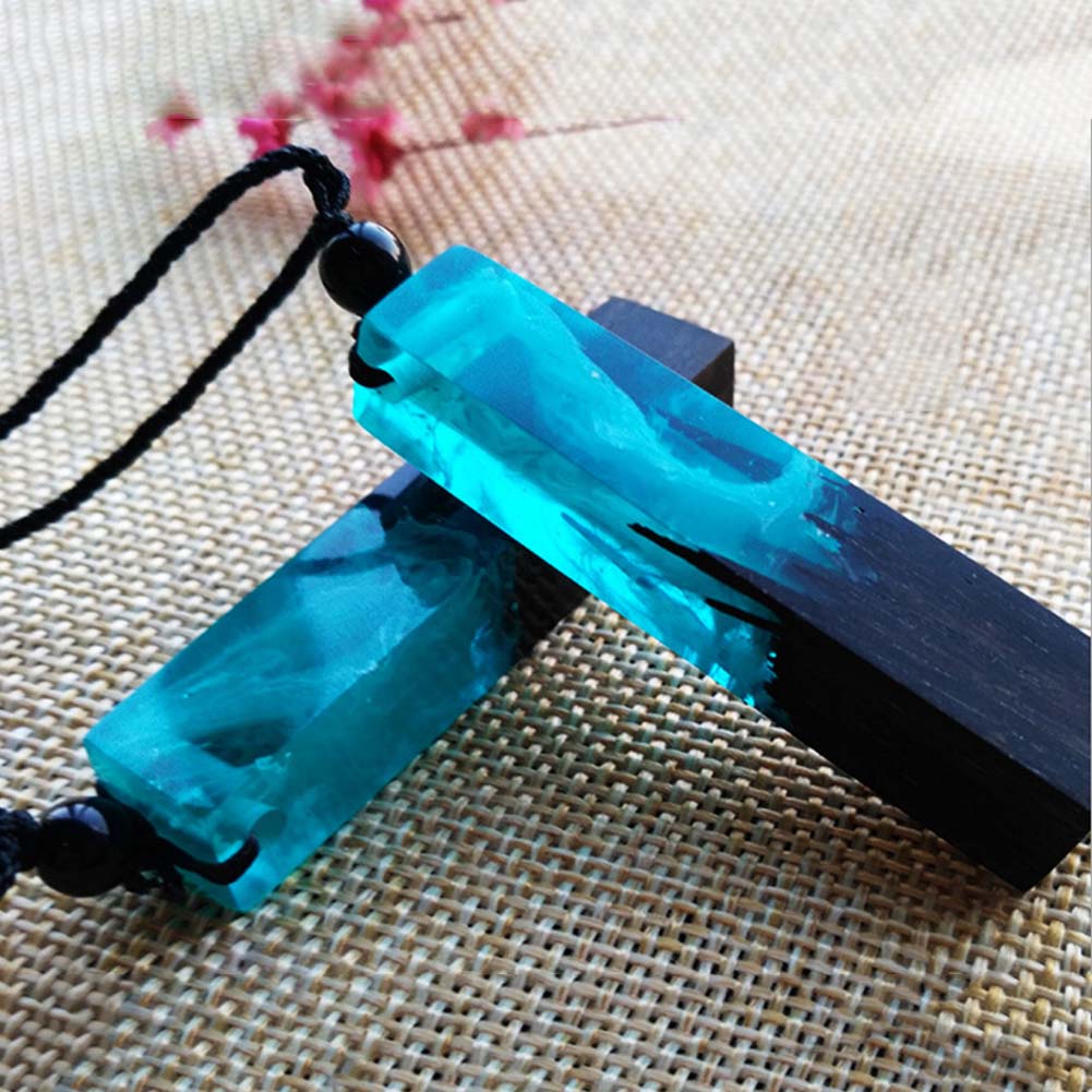 Wooden necklace Life Series Resin wood Resin wood jewelry